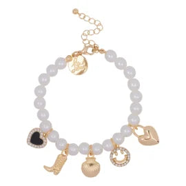 Noor Pearl Pair Bracelets Charms (SET OF 2)