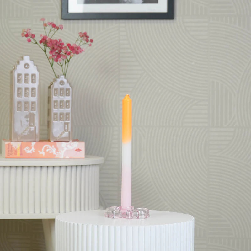 Kandelaar Strik Plat - roze