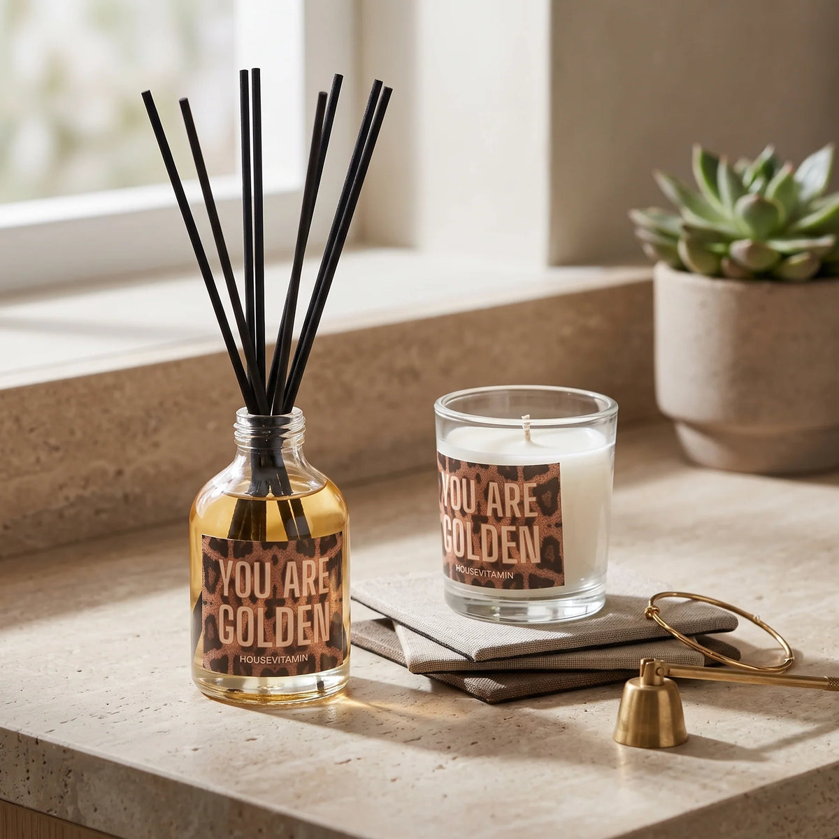 Geurcadeauset You Are Golden - panter/amber