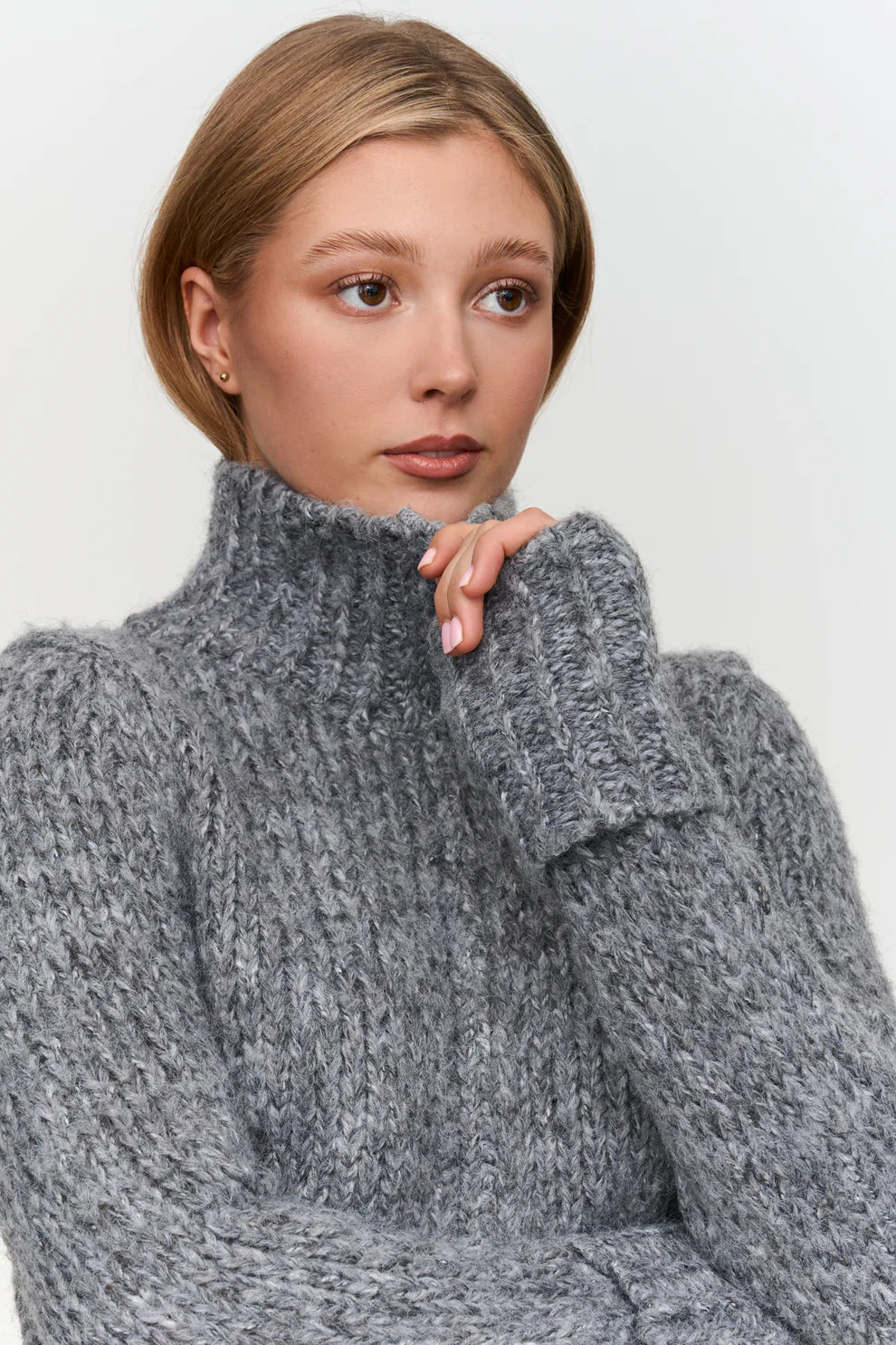 24C Knitted Vest - grijs