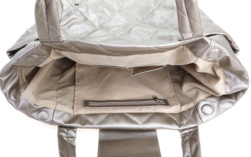 Metallic La Plata schoudertas / shopper
