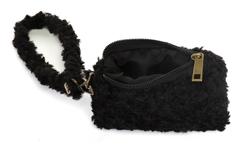 Black teddy portemonneetje Fien