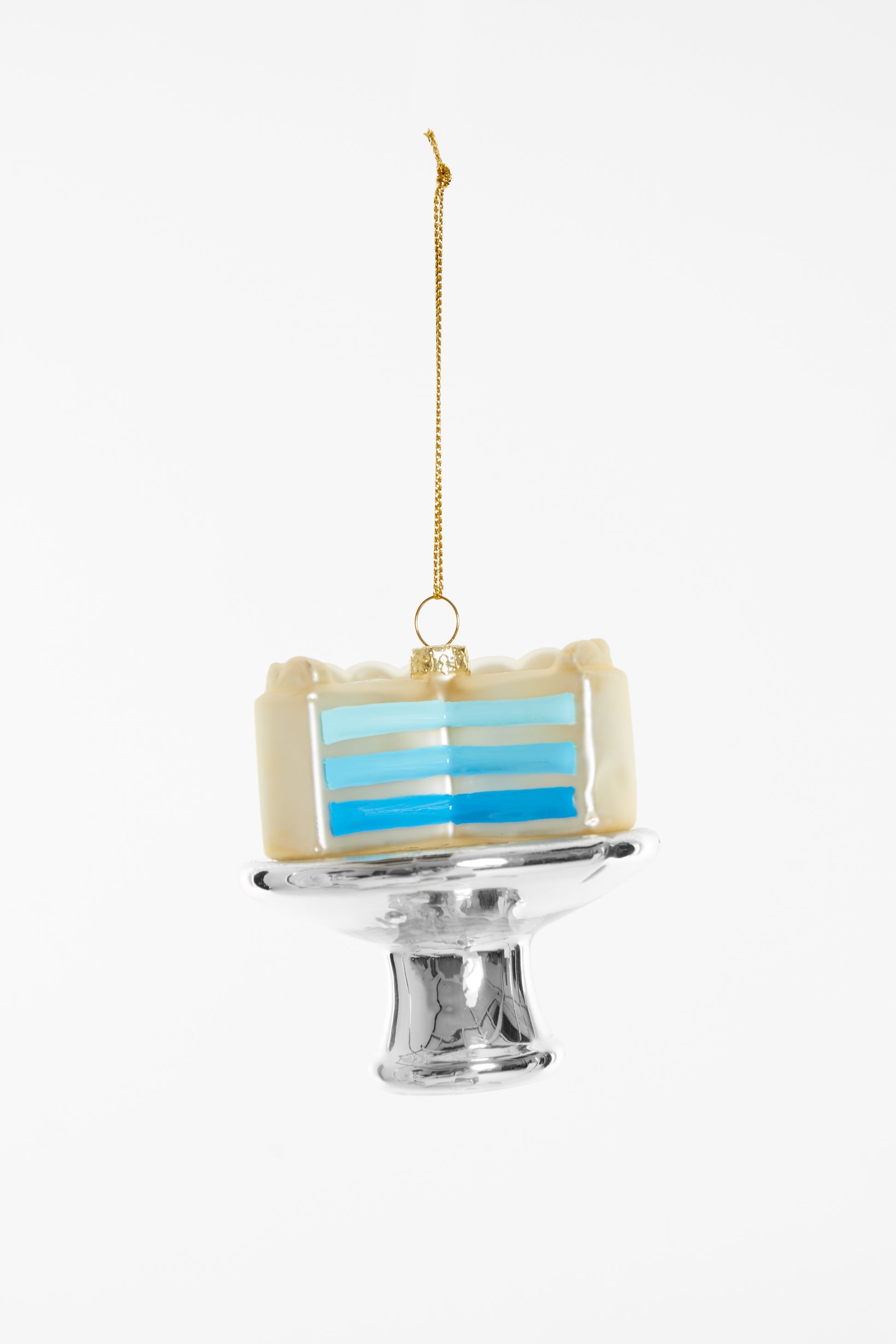 Kerstornament Gender reveal taart - blauw