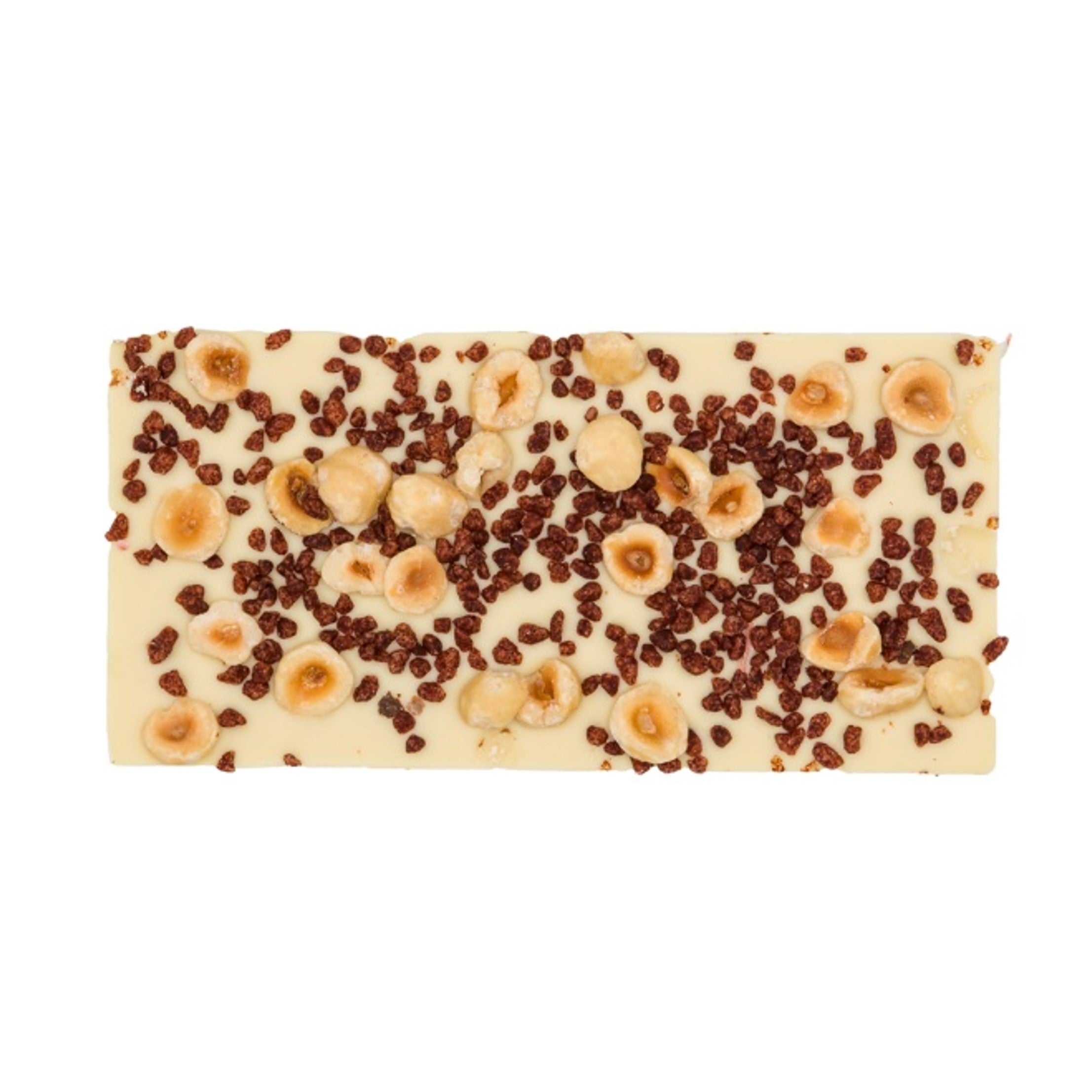 Luxe Chocolade Reep Hazelnoot & Kaneel Wit – 100g