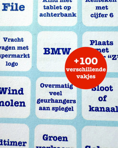 Auto Bingo - Hét spel voor onderweg