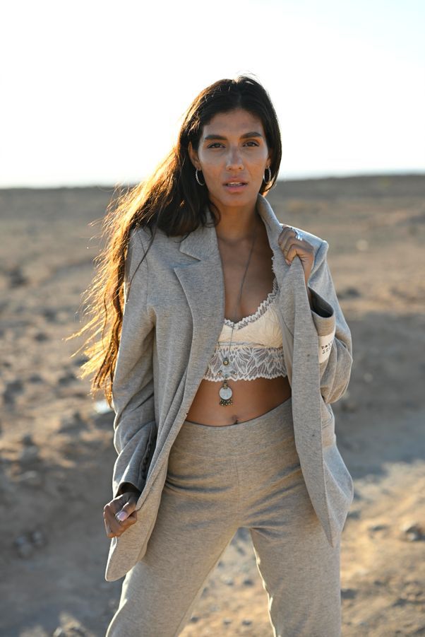 Moostwanted Blazer Maeve  - beige melange