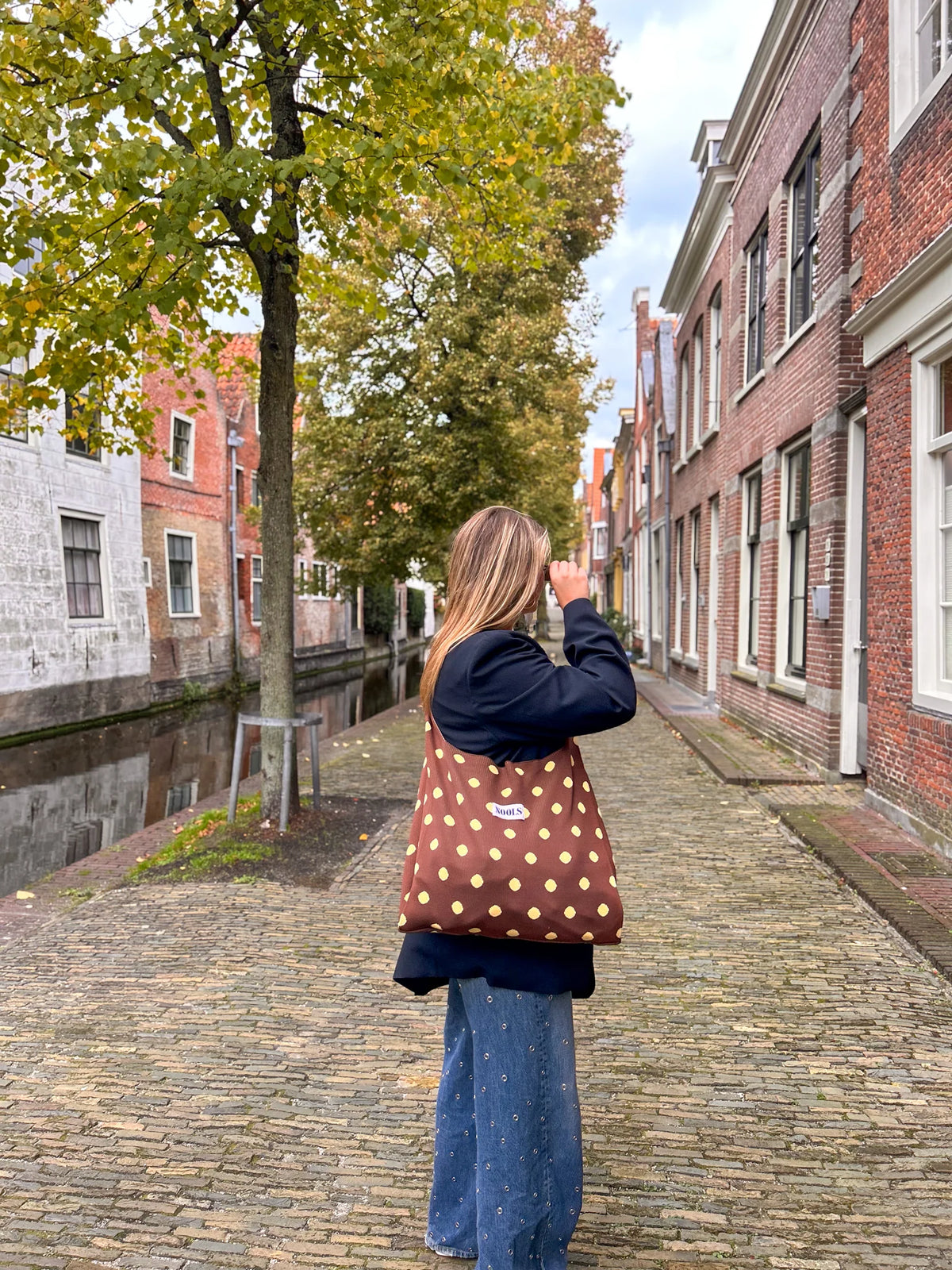Riva Bag Polkadot - buin/geel