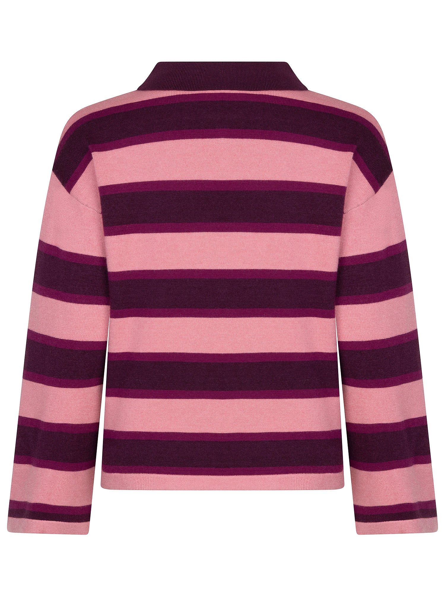 Ydence Knitted Top Balou - Aubergine/coral pink