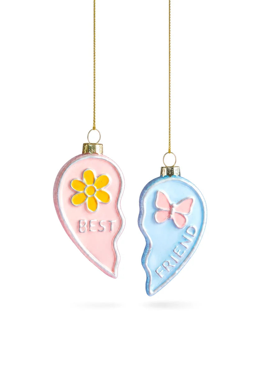 Kerstornament Best Friend Hart