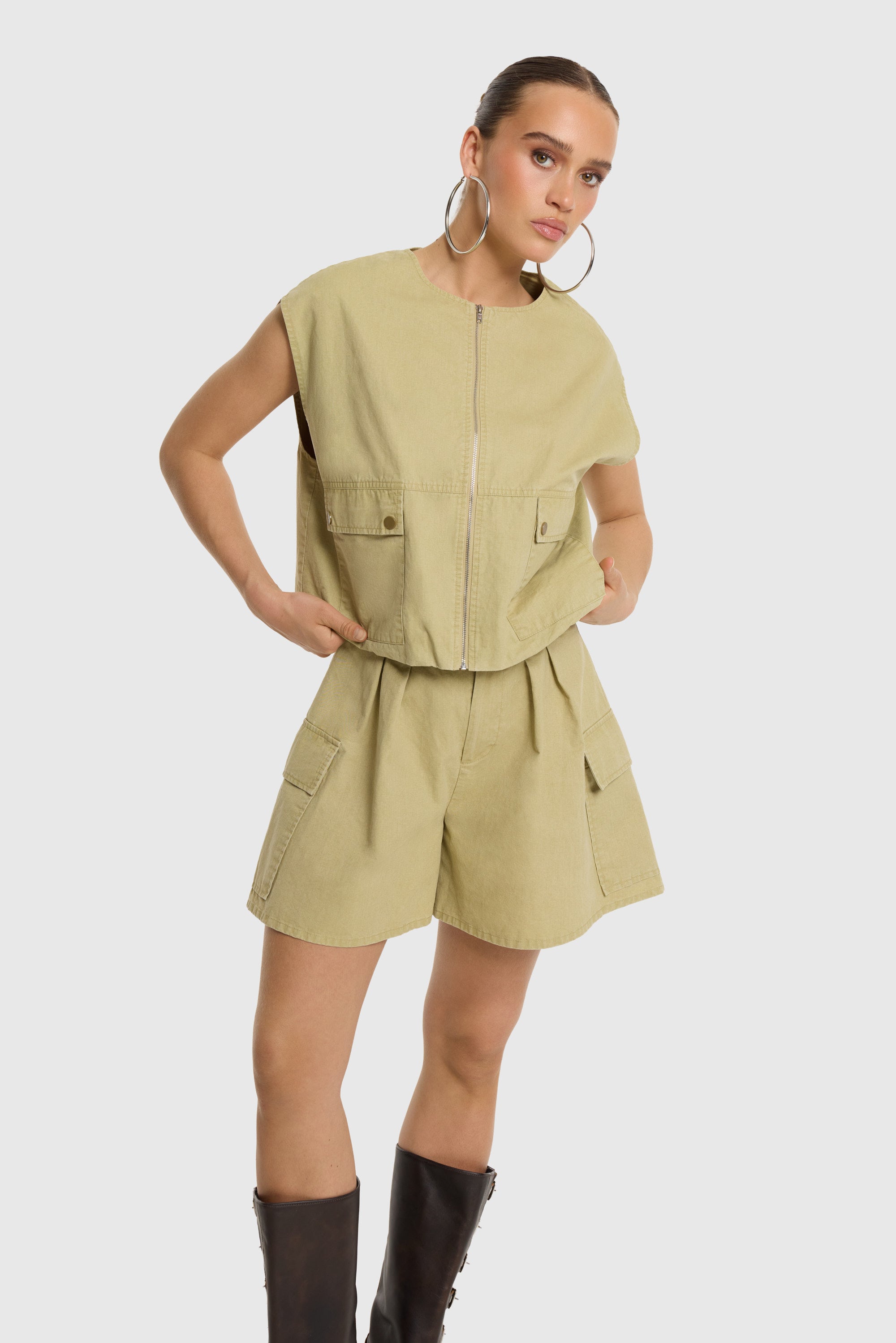 Cargo Gilet Noa - sand
