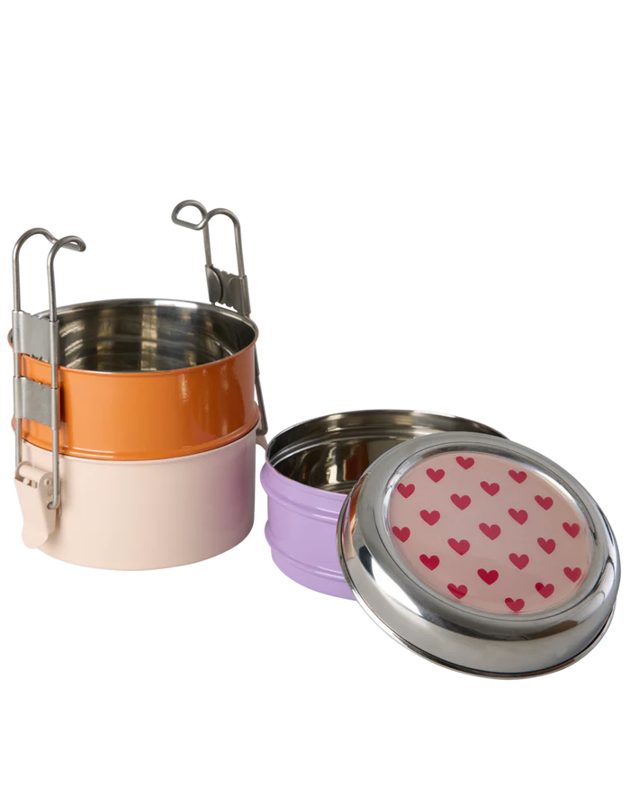Rice Rond Roestvrijstalen Lunchbox - Heart