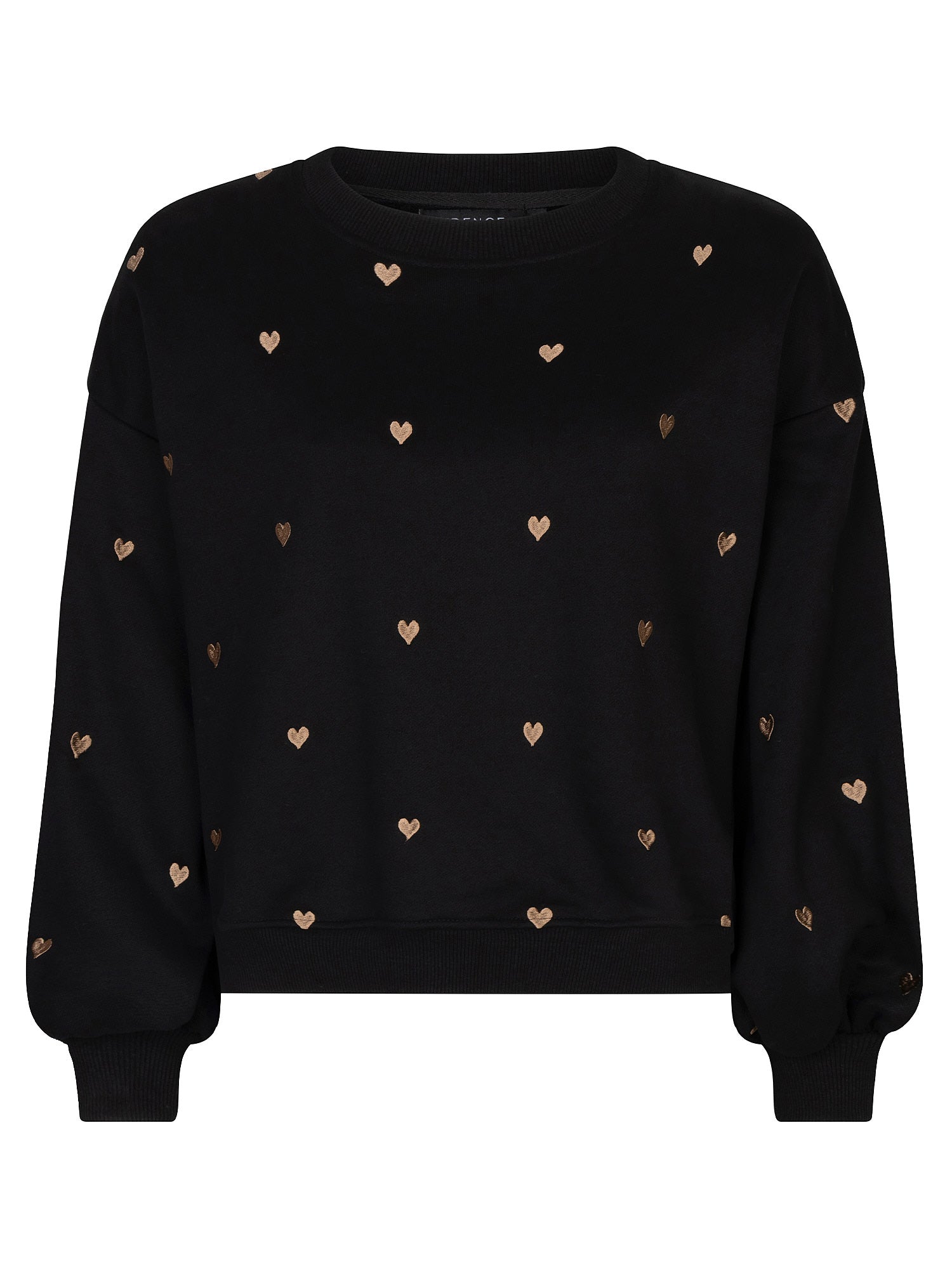 Ydence Sweater Hearts - black/gold