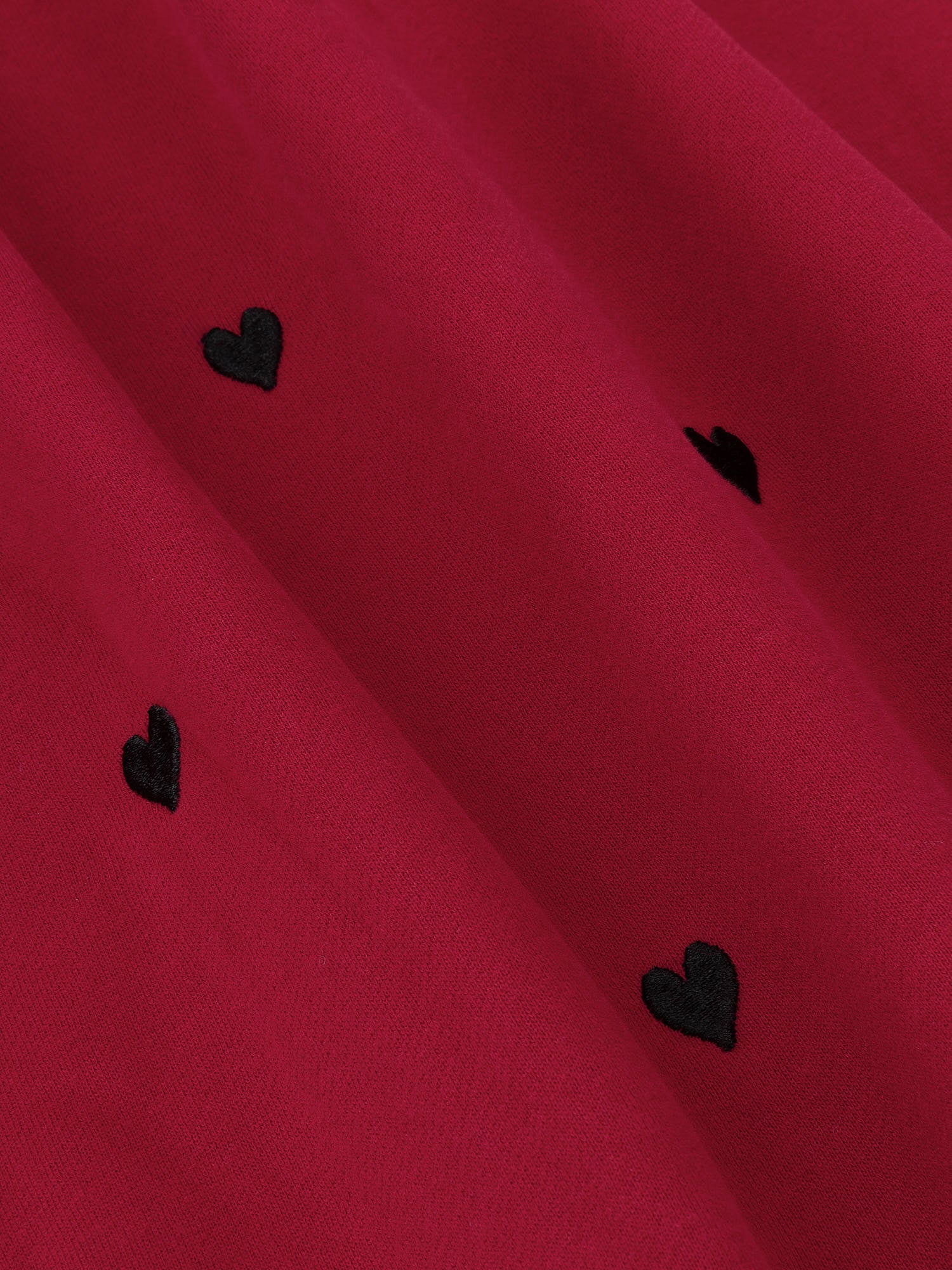 Ydence Sweater Hearts - red/black