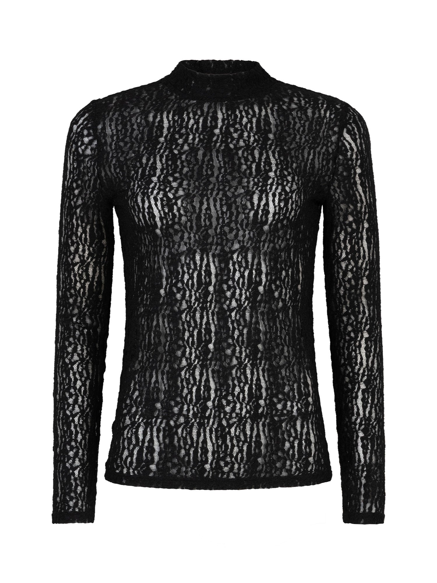 Ydence Top Roberta - zwart
