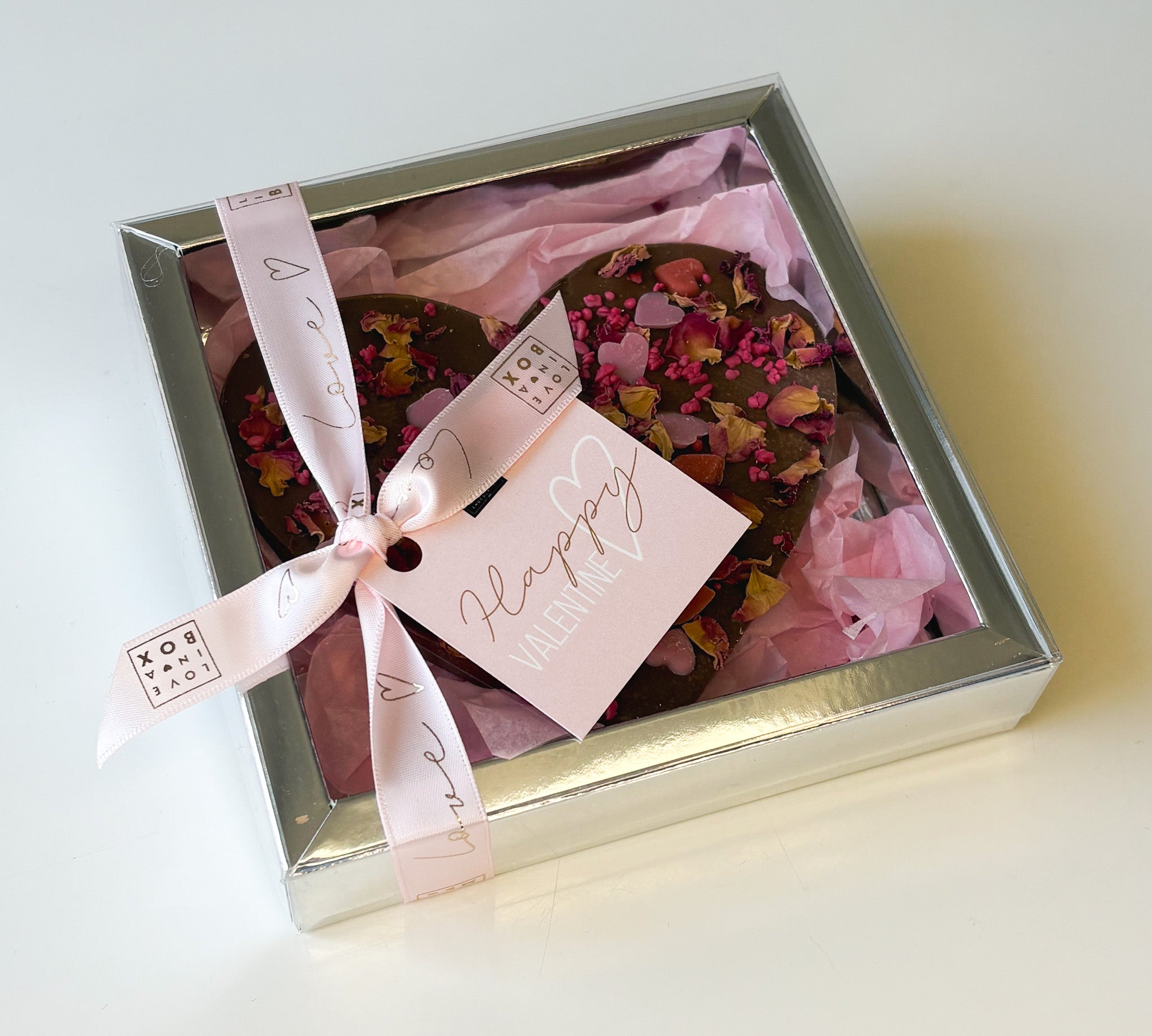 Valentijn Hart Melk Chocolade Rozen & Hartjes – 110g