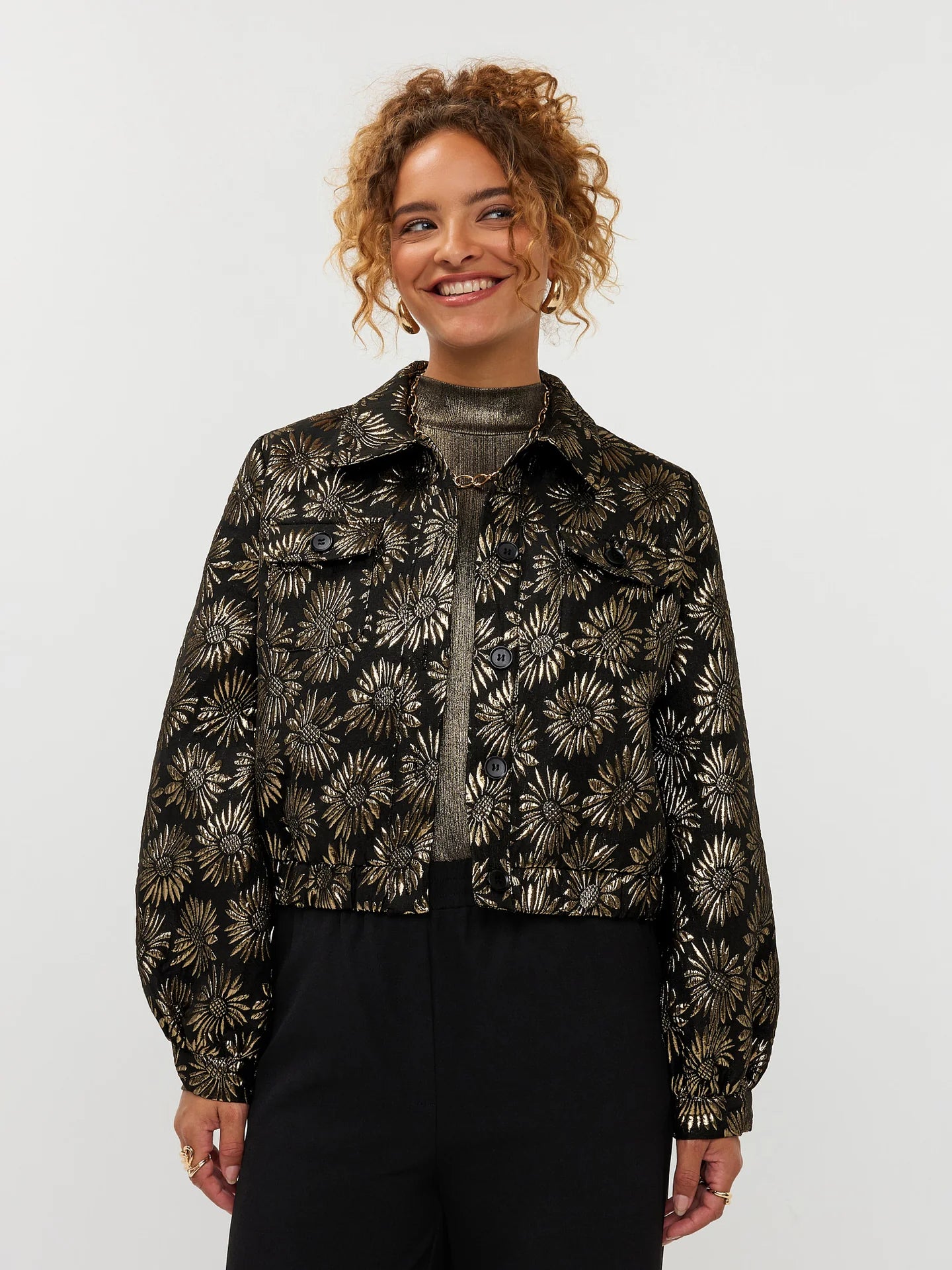 Ydence Jacket Floria- gold