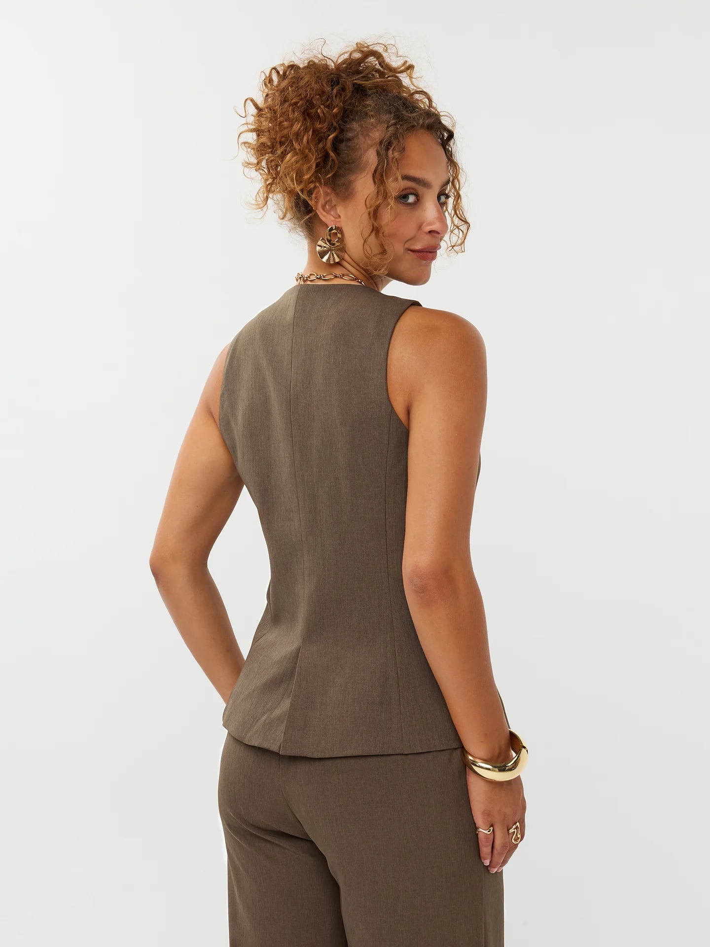 Ydence Gilet Mellie - mud
