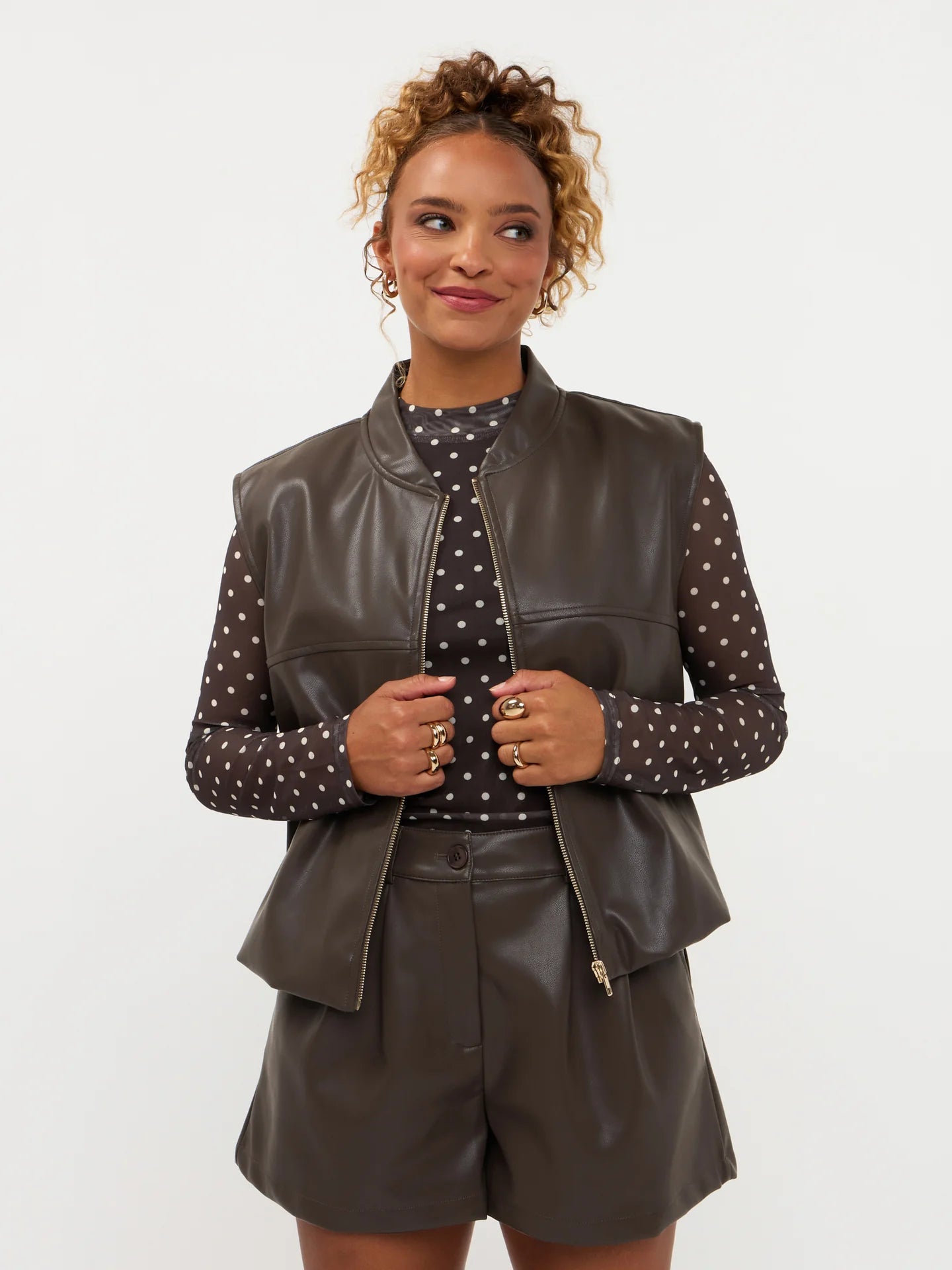 Gilet Inez - brown