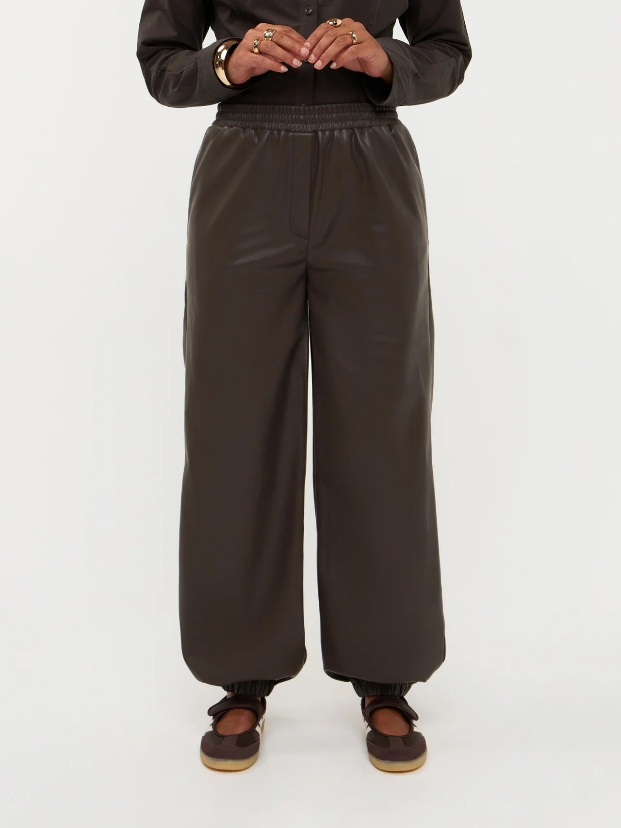 Pants Harlow - dark brown