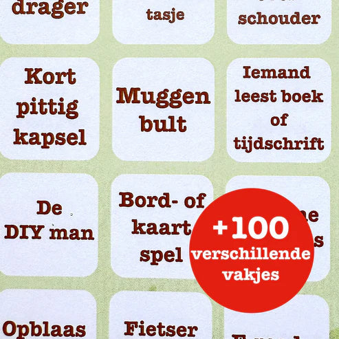 Camping Bingo - Hèt spel voor op de camping!