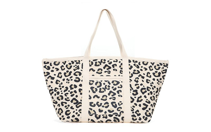Natural panter schoudertas / shopper Bali