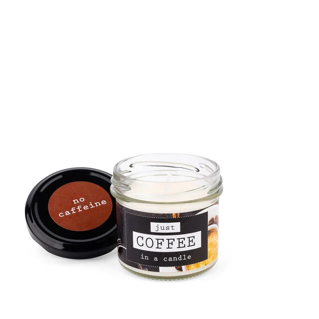 No caffeine - JUST COFFEE - in a candle