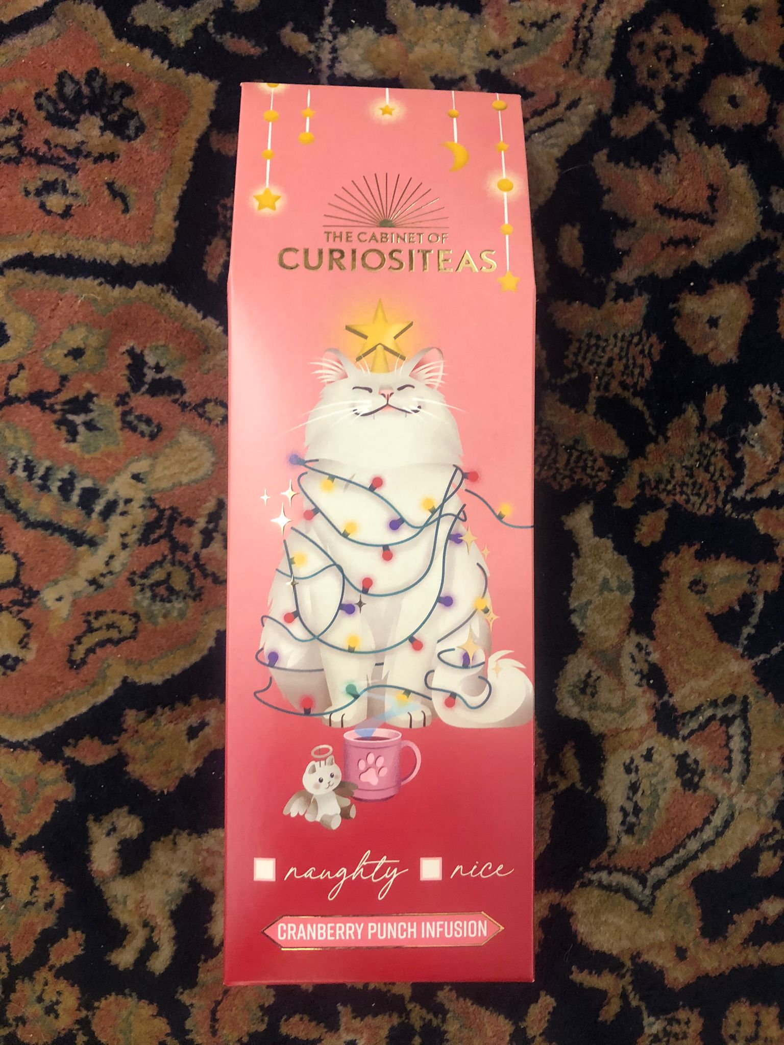 Tea Naughty Or Nice - cat