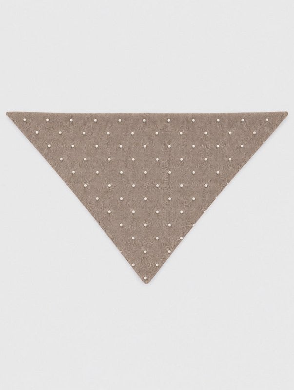 Driehoek Sjaaltje Pearly - taupe