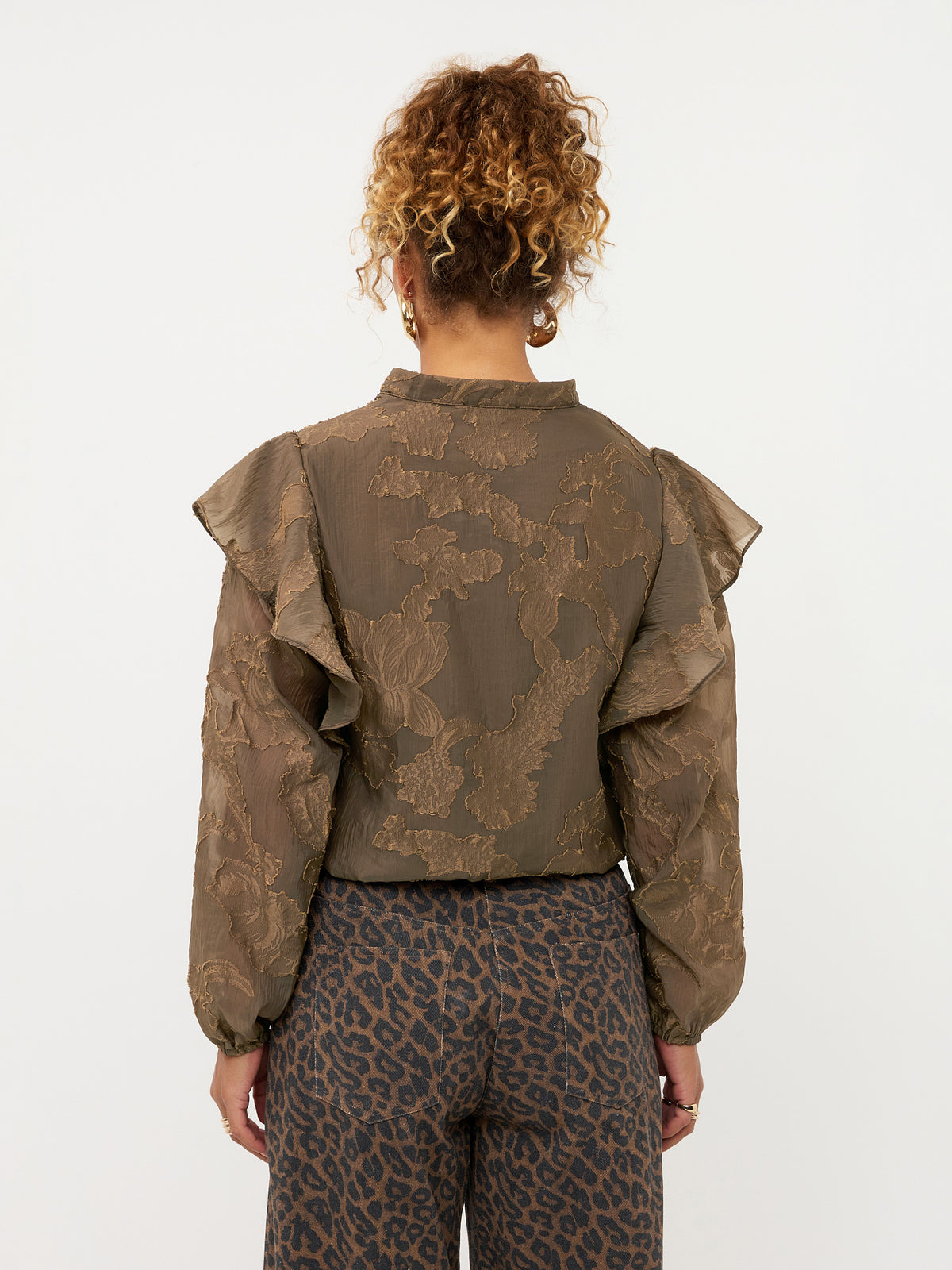 Blouse Gina - coffee brown