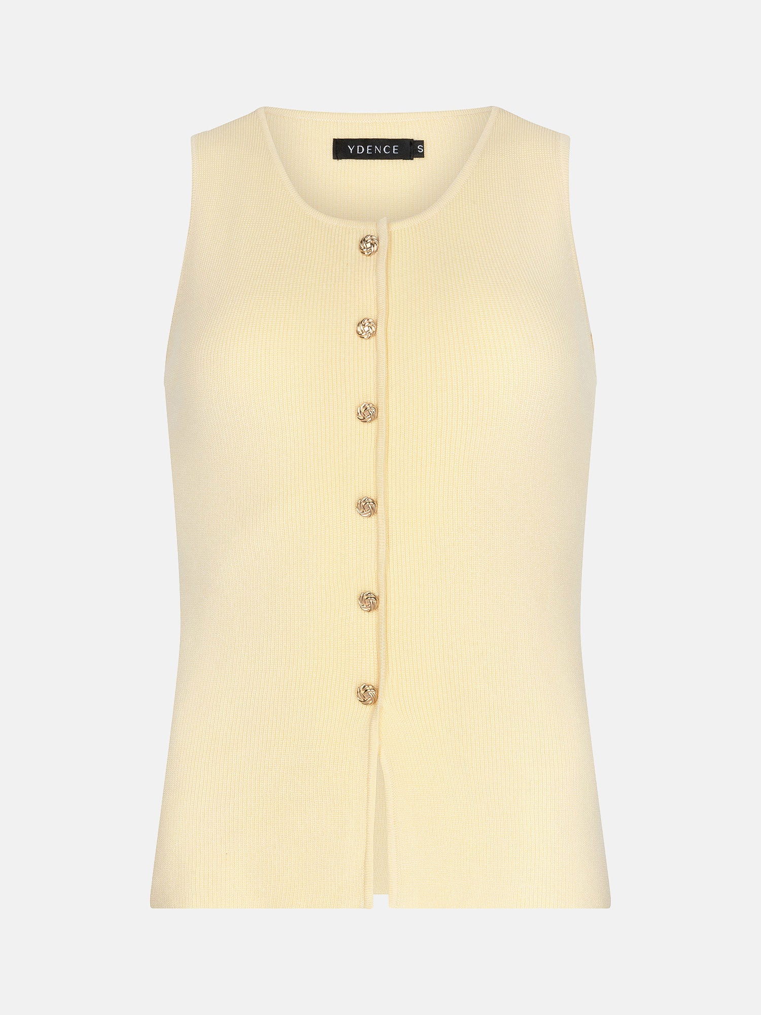 Knitted Top Saar - soft yellow