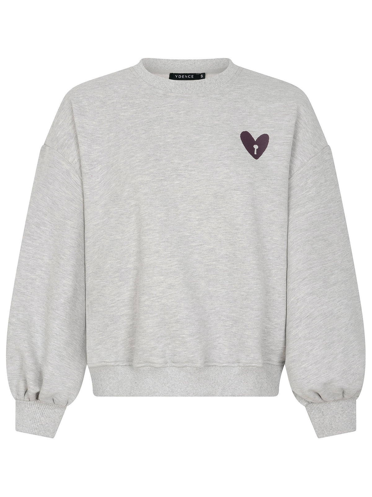 Sweater Checked In - grey melange