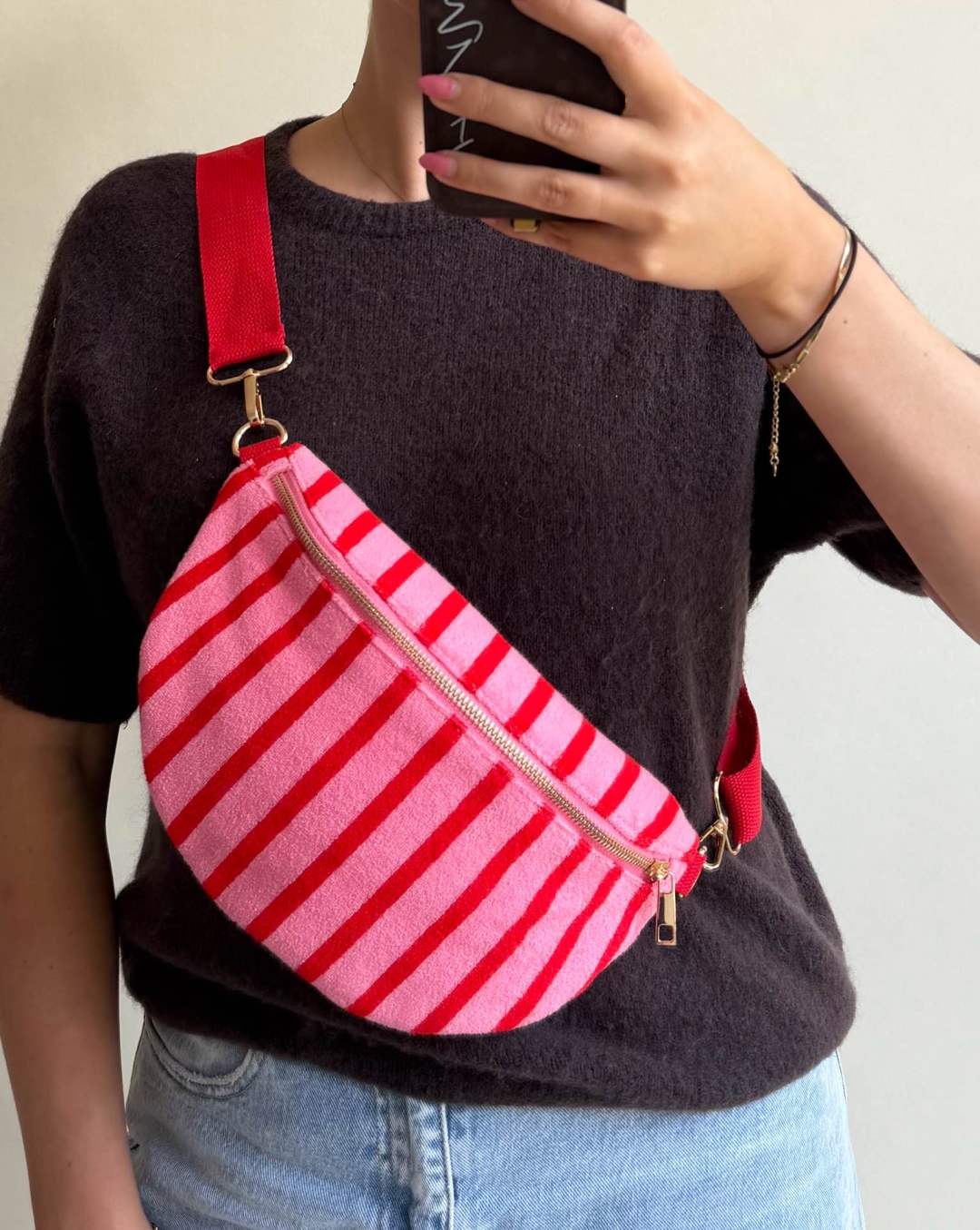 Belle Heuptas Stripe - rood