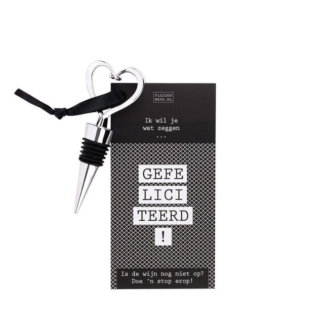 Wijnstop met kaart – Gefeliciteerd!