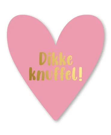 Wenskaarten – Dikke knuffel (Hartvorm)