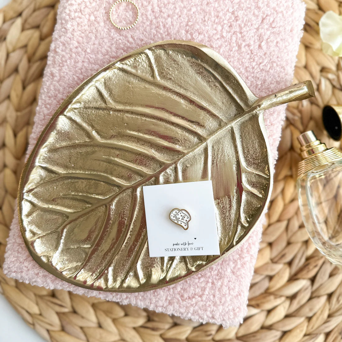 Pin/broche Mini Cowboy Hoed - wit