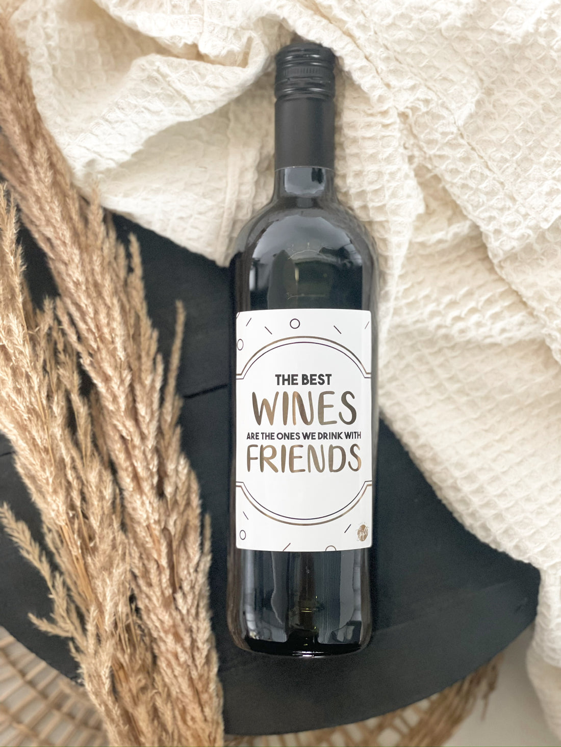 Wijnfles Rood - Friends
