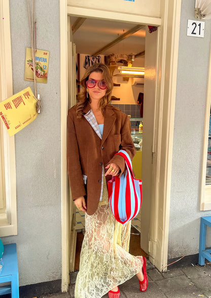 Fay Bag Stripes - blauw/rood
