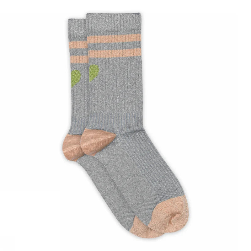 Elga Glitter Socks - stone blue