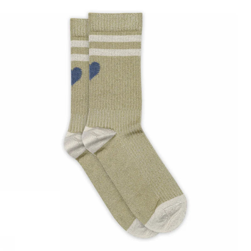 Elga Glitter Sokken - cedar