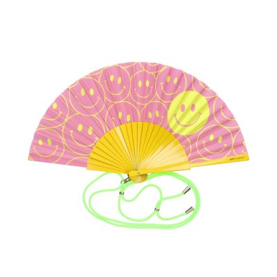 Waaier Smile - roze/geel