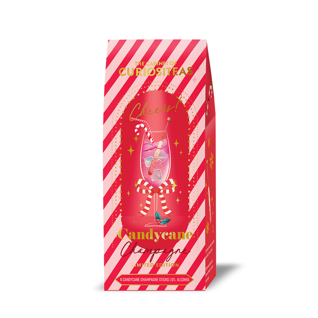 Candycane Champagne Drinks Sticks (6 in one box)