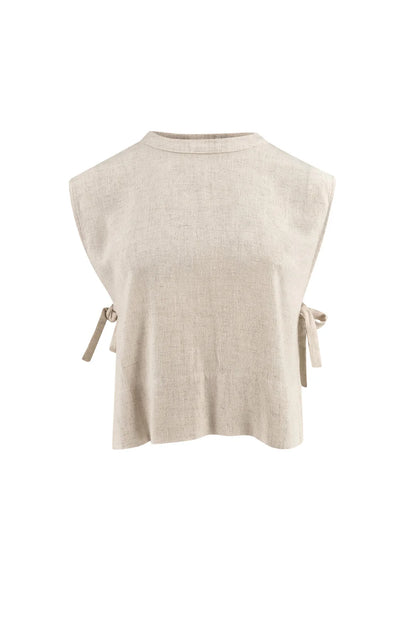 Fallon Crop Top - light beige