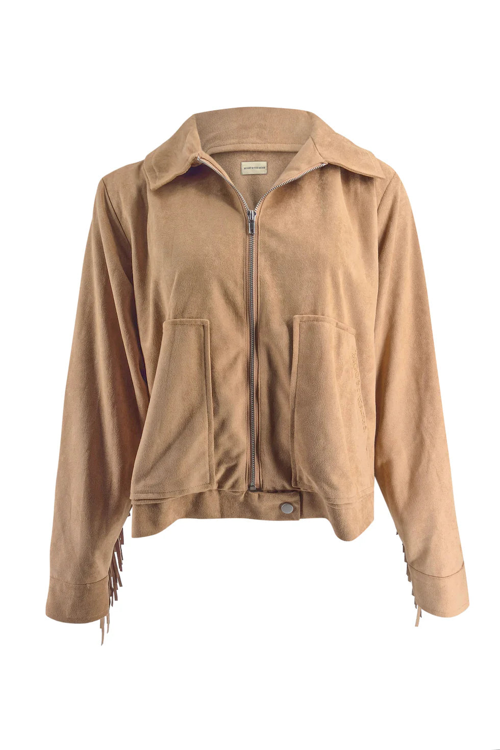 Kriss Fringe Jacket - camel