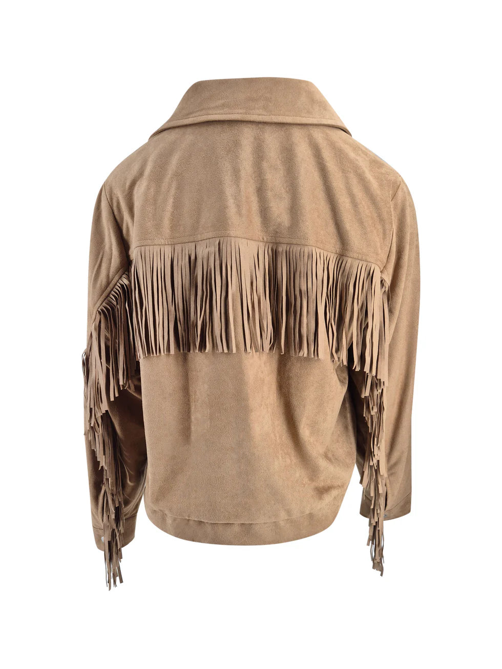 Kriss Fringe Jacket - camel