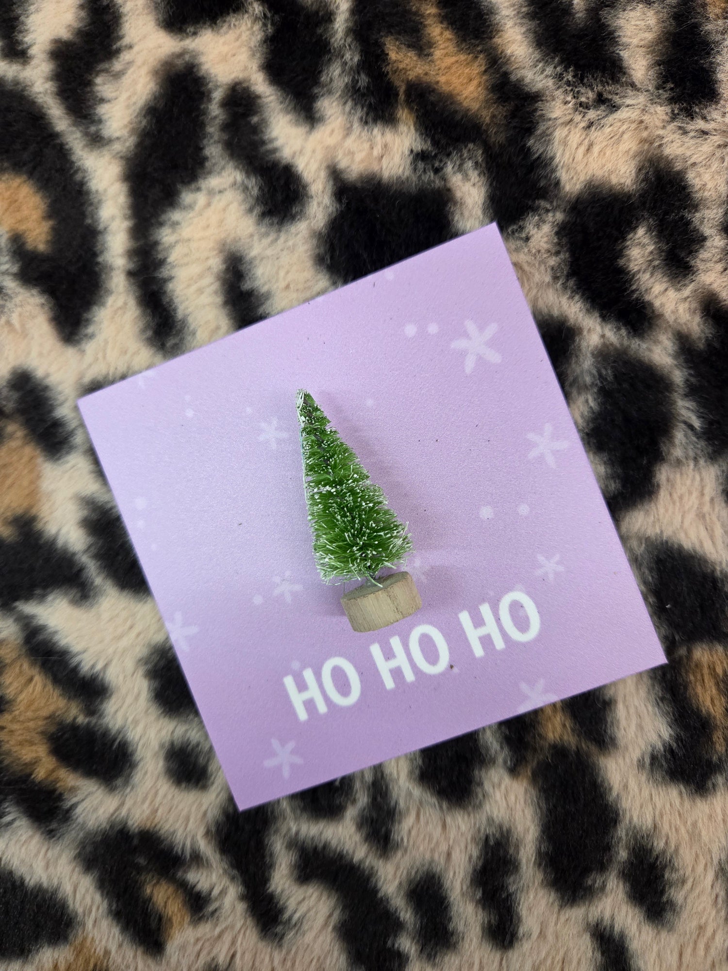 Forex Tegeltje Kerstboom - lila