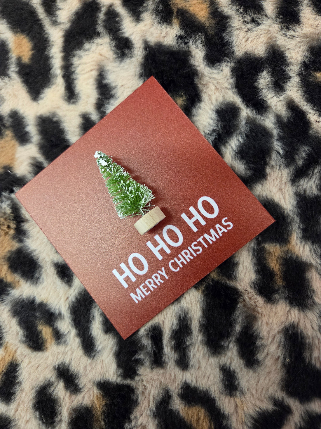 Forex Tegeltje Kerstboom - bordeaux