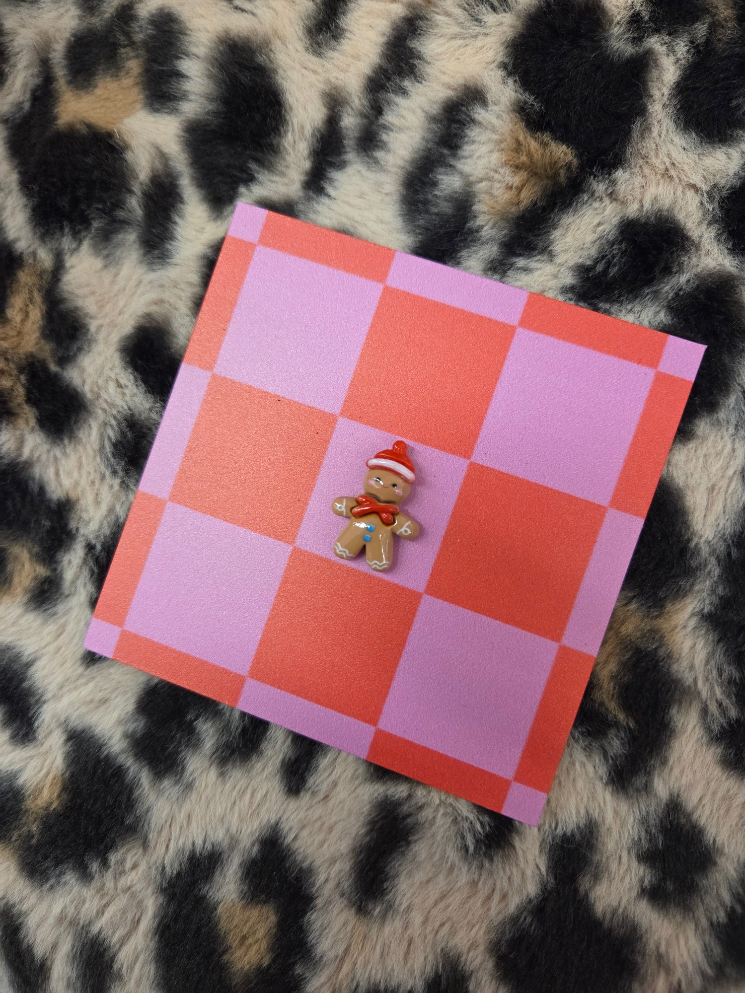 Forex Tegeltje Gingerman - rood/roze