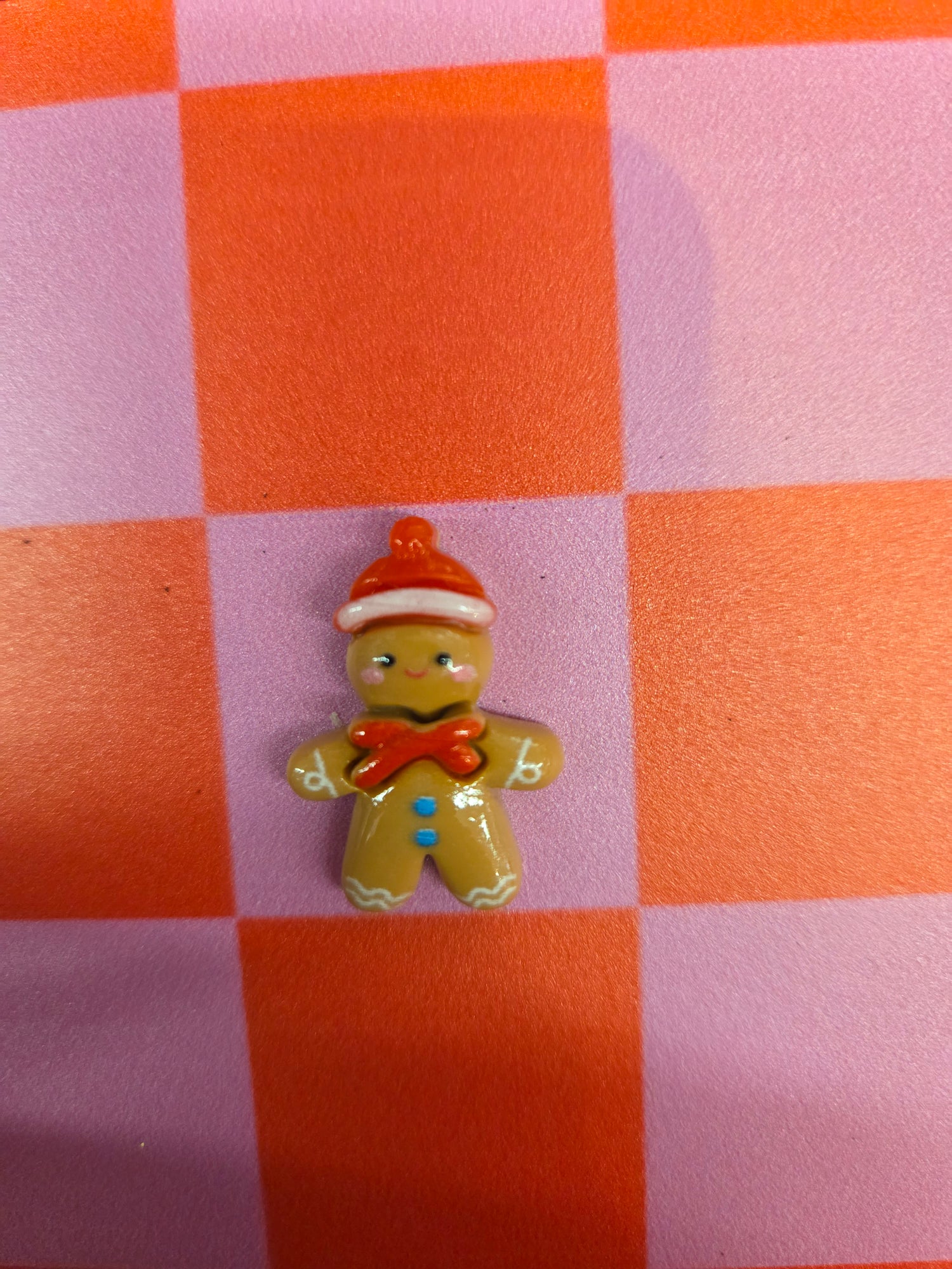 Forex Tegeltje Gingerman - rood/roze