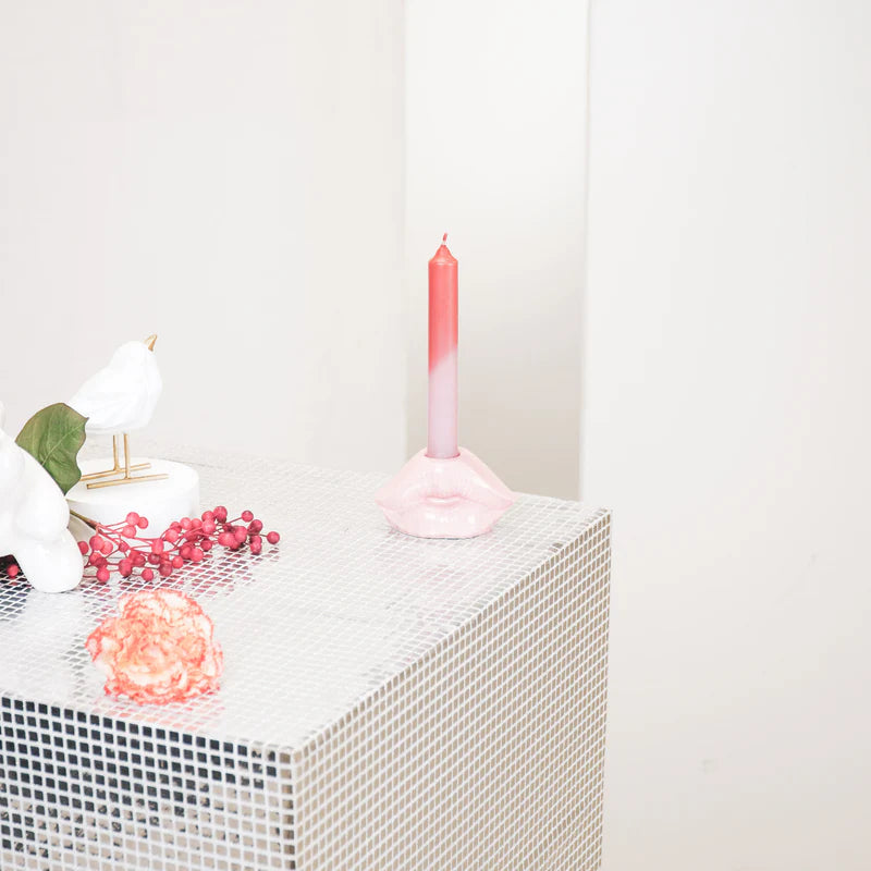 Kandelaar Lip - licht roze