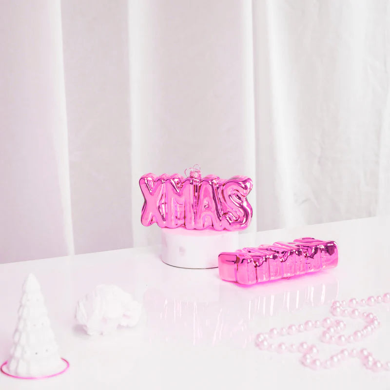 Kersthanger XMAS - roze